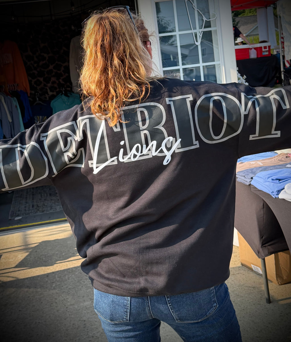 Big Back Detriot Lions Crewneck