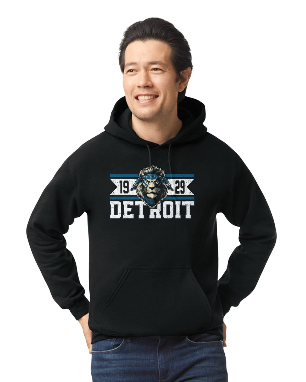 Detroit Lions on Black